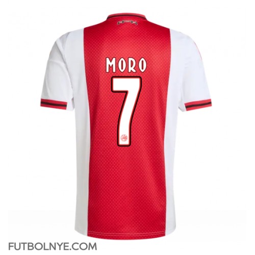 Camiseta Ajax Raul Moro #7 Primera Equipación 2025-26 manga corta Camiseta Ajax Raul Moro #7 Primera Equipación 2025-26 manga corta